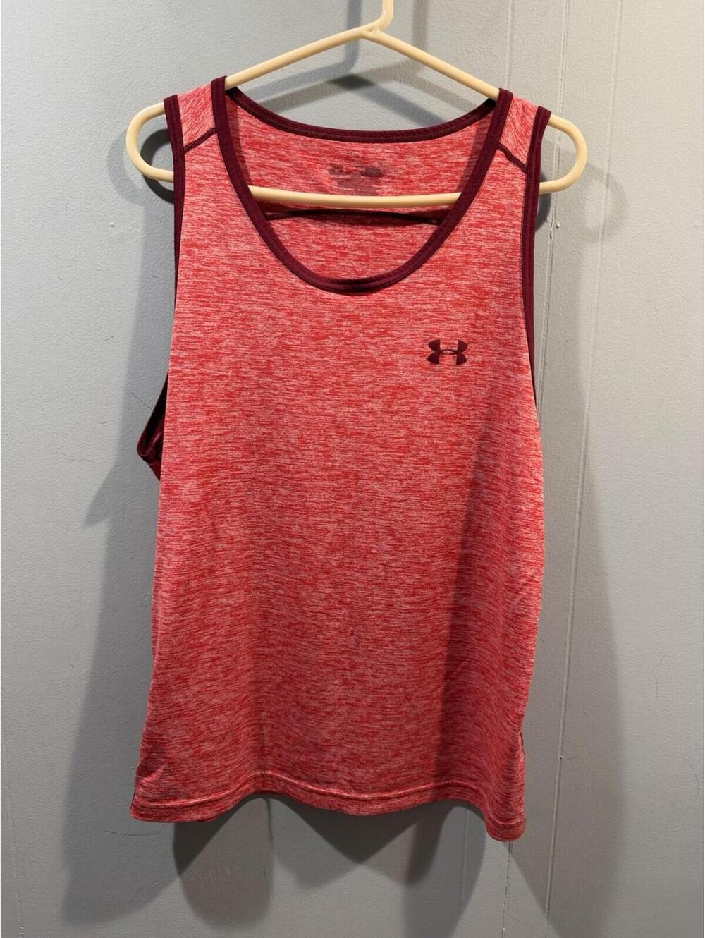 Mens Under Armour Tank Top Size Medium Burgundy